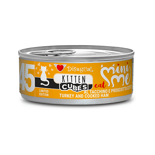 Mini Me 45 - Cubes Kitten - Tacchino e Prosciutto Cotto
