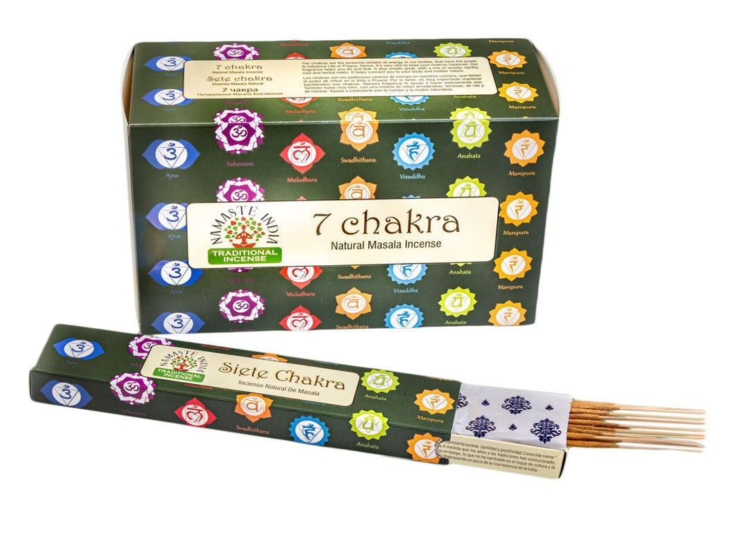 INCENSO NATURALE NAMASTE INDIA - 7 CHAKRA