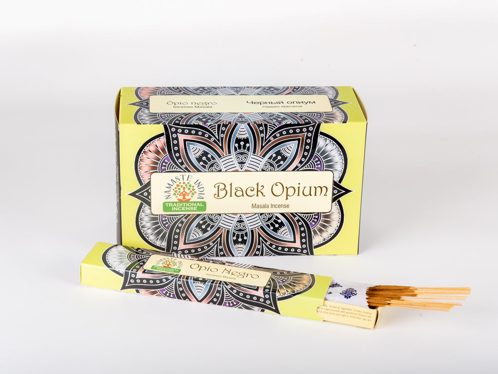INCENSO NATURALE NAMASTE INDIA - BLACK OPIUM