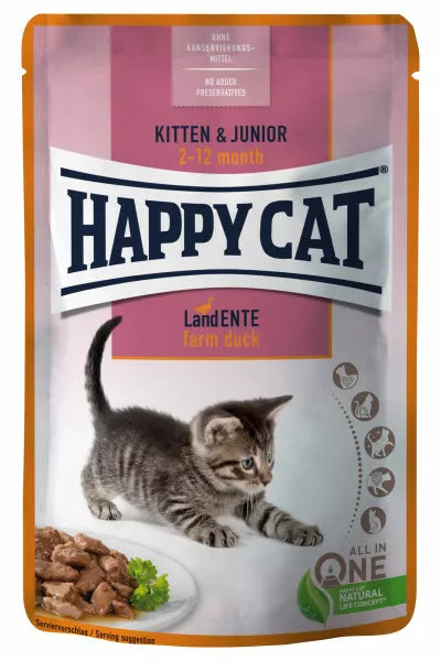 Happy Cat Kitten Anatra 85gr